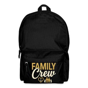 Family Crew Family Saying Parents Children - Backpack - black - Front