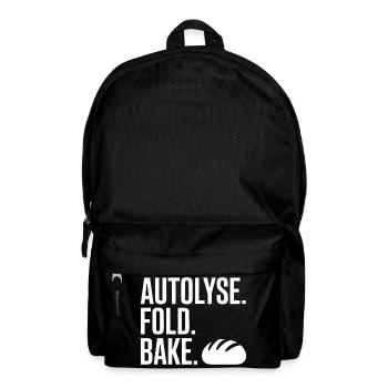 Typographie de la Rotation à Autolyse - Sac à dos - noir - Devant