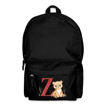 Z-Bear: Big Z with Bear - Backpack - black - Front