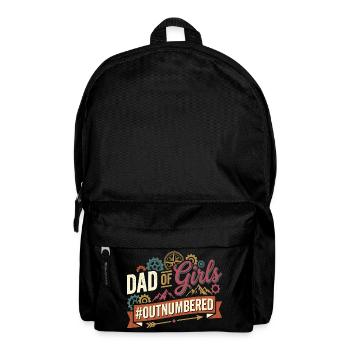 Papa des filles surpassés en nombre Papa au tournevis - Sac à dos - noir - Devant