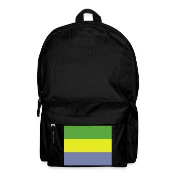 Gabon flag - Backpack - black - Front