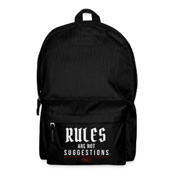 Les règles ne sont pas des suggestions – mentalité d’autorité - Sac à dos - noir - Devant