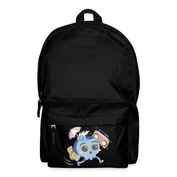skull-beach-themed-design - Rucksack - Schwarz - Vorne