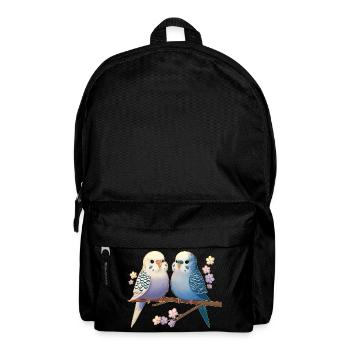 Wellensittiche  - Rucksack - Schwarz - Vorne