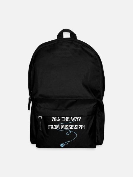 All the way from Mississippi - Blues concert Mic - Backpack - black