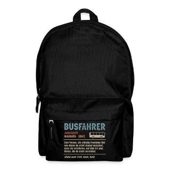 Linienbus Busfahrer Schulbus Busfahrerin Bus - Rucksack - Schwarz - Vorne