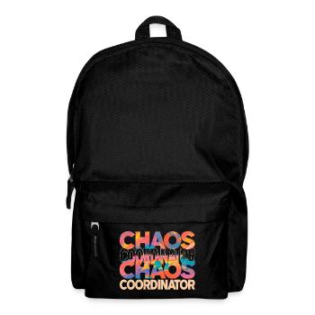 Chaos Koordinator Bunt Lustiger Spruch - Rucksack - Schwarz - Vorne