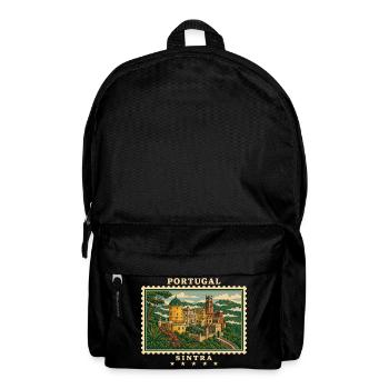 Portugal Sintra Vintage Reisemarke - Rucksack - Schwarz - Vorne