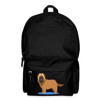 Wuscheliger Briard (Comic) - Rucksack - Schwarz - Vorne