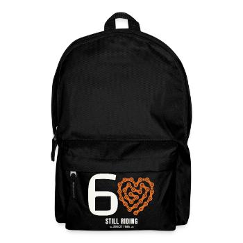 60 Years Bicycle Still Riding Birthday Gift - Backpack - black - Front