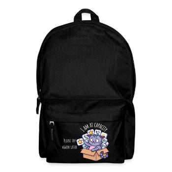 At Capacity – Sensory Overload Cat - Backpack - black - Front