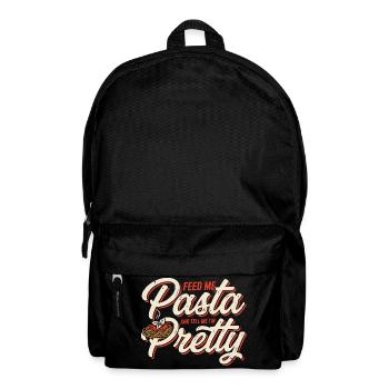 Pasta Love: Feed Me, Tell Me I'm Pretty - Backpack - black - Front