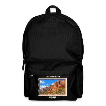 Vereinigte Staaten Sedona Vintage Reisemarke - Rucksack - Schwarz - Vorne