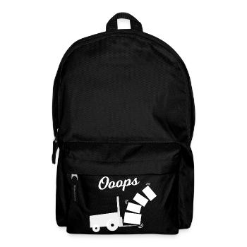 Oops Kippender Lastwagen Design - Rucksack - Schwarz - Vorne