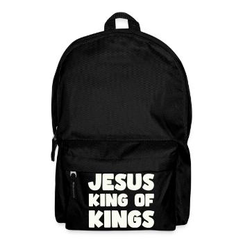 Jesus König der Könige Motiv - Rucksack - Schwarz - Vorne