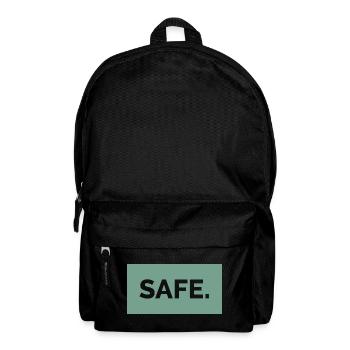 safe sicher absolut 100prozent geschenkidee - Rucksack - Schwarz - Vorne