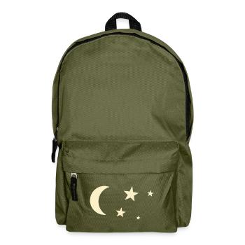 Mond und Sterne - Rucksack - Olivgrün - Vorne