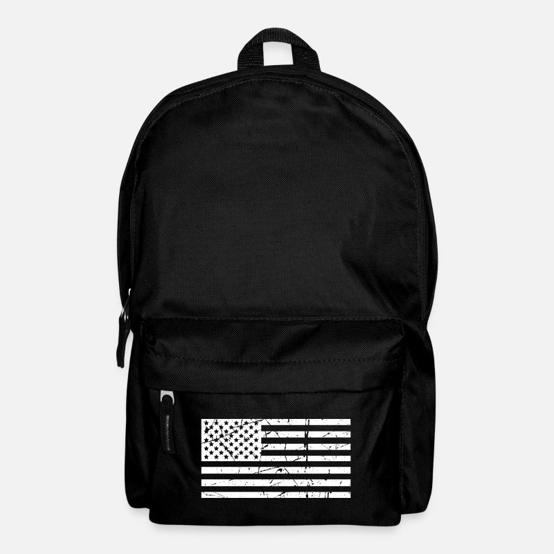 USA Vintage Flag Creative - Backpack - black