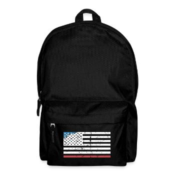 USA Vintage Flagge kreativ - Rucksack - Schwarz - Vorne