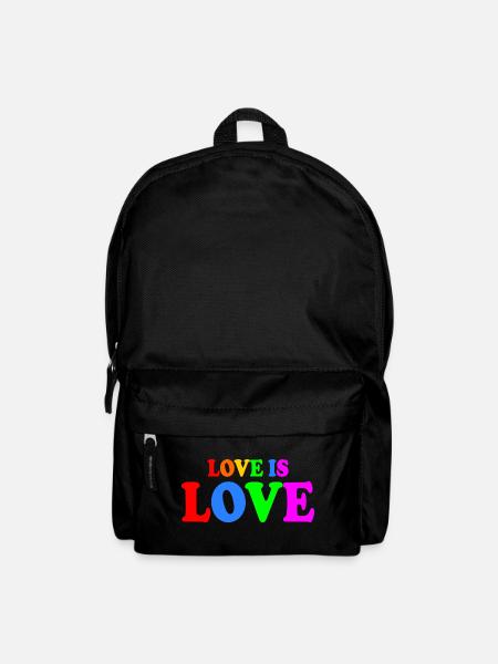 Love is love - Rucksack - Schwarz