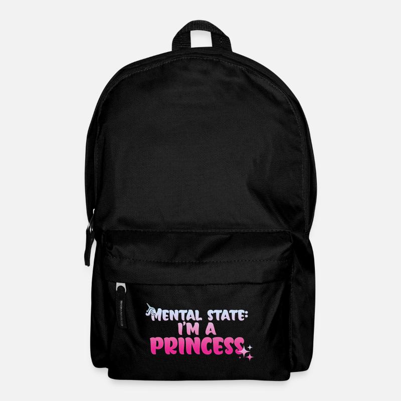Geisteszustand: Ich bin eine Prinzessin - Rucksack - Schwarz