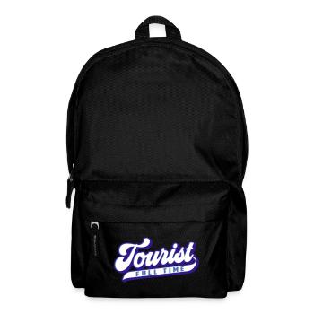 Full Time Tourist | Colors changeable - Backpack - black - Front