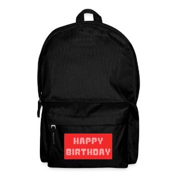 ALLES GUTE ZUM GEBURTSTAG. ALLES GUTE ZUM GEBURTSTAG. JAHRESTAG. - Rucksack - Schwarz - Vorne