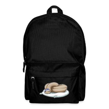 Schlange Schlafen Kissen - Rucksack - Schwarz - Vorne