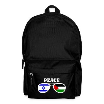 Free Palestine Israel peace - Backpack - black - Front