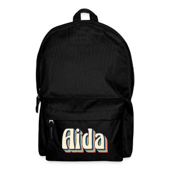 Vintage Retro Aida T-Shirt T-Shirt Geschenkidee - Rucksack - Schwarz - Vorne