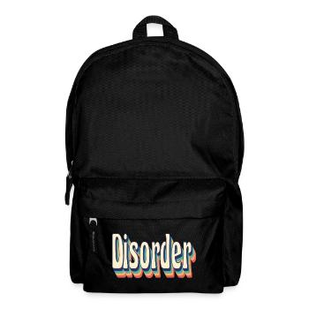 Disorder Retro Vintage T-Shirt des années 70 - Sac à dos - noir - Devant