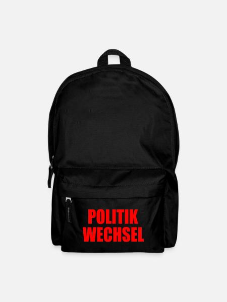 politikwechsel - Rucksack - Schwarz