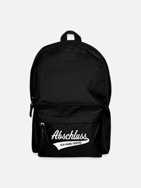 Abschluss – Ich Habe Fertig! (Schulabschluss / W) - Rucksack - Schwarz