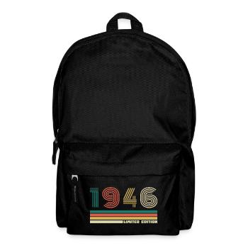 80 Years 1946 Vintage Retro Anniversary - Backpack - black - Front