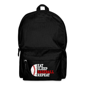 Manger Dormir Basketball Répéter Fille Garçon - Sac à dos - noir - Devant