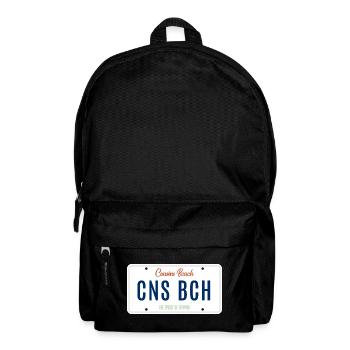 Cousins Beach – License Plate - Rucksack - Schwarz - Vorne