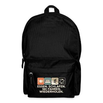 Apres Ski Ski Fahren Skifahrer Skifahren - Rucksack - Schwarz - Vorne