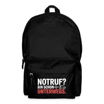 Rettungssanitäter Geschenk Krankenwagen Fahren - Rucksack - Schwarz - Vorne