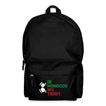 In Morocco we trust - Rucksack - Schwarz - Vorne