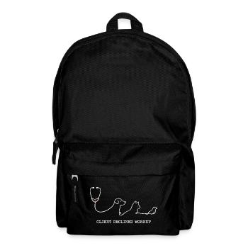Tierarzt Tiermediziner Client Declined Workup - Rucksack - Schwarz - Vorne