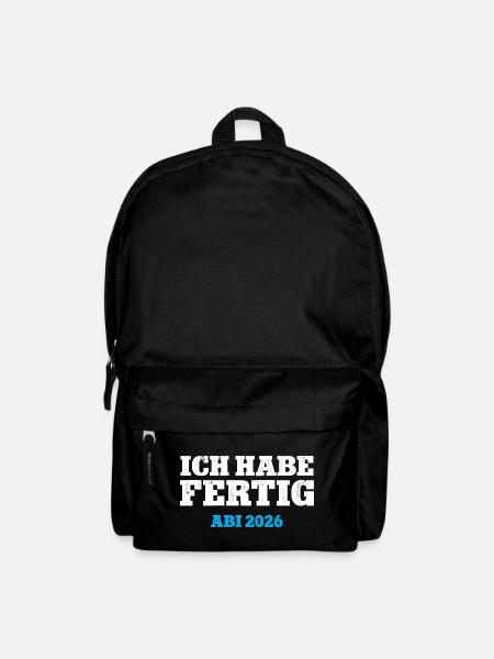 ICH HABE FERTIG ABI 2026 ABITUR Schulabschluss 26 - Rucksack - Schwarz