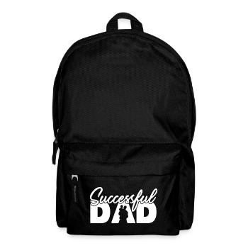 Successful Dad Silhouette Bold Typography Art - Backpack - black - Front