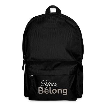 You Belong Typography Design Minimalist Taupe - Backpack - black - Front