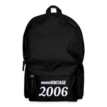 20 Jahre altes T-Shirt Geboren 2006 Vintage - Rucksack - Schwarz - Vorne
