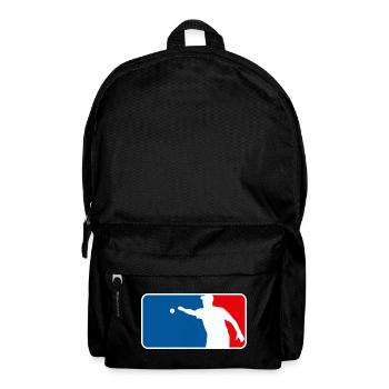 Petanque_Boule_Logo_Major_League_USA_France_Sty - Sac à dos - noir - Devant