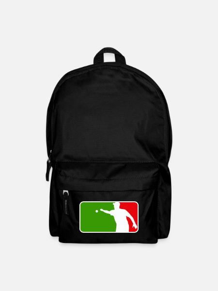 Petanque Boule Petanca Major League Style ITALY - Rucksack - Schwarz