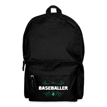 Baseball Ornament Style - Backpack - black - Front