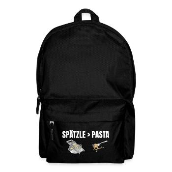 Spätzle sind besser als Pasta Schwäbisch - Rucksack - Schwarz - Vorne