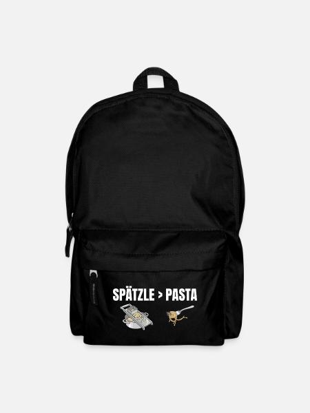 Spätzle sind besser als Pasta Schwäbisch - Rucksack - Schwarz