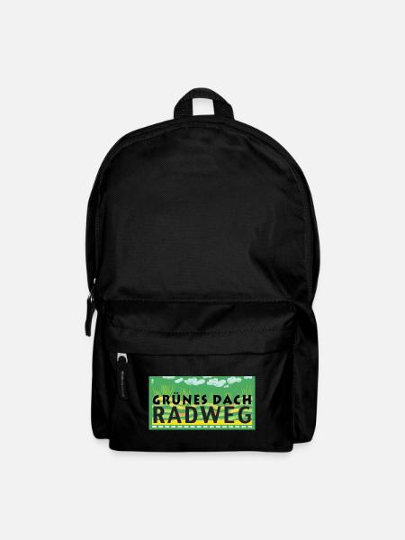 Grünes Dach Radweg - Rucksack - Schwarz